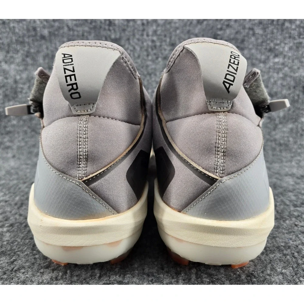 Adidas Adizero Impact+ TPU Baseball Cleats Mens 11.5 Gray Zipper Bungee ID0976